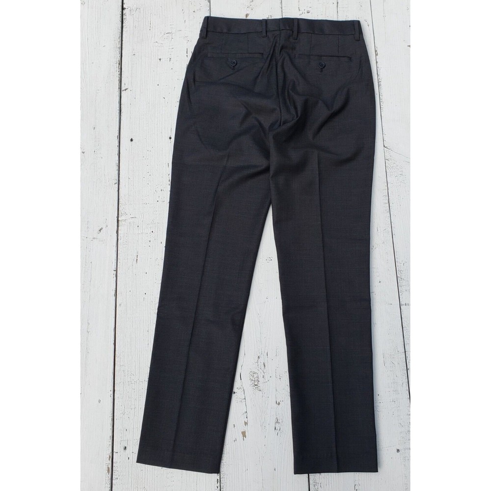 Bonobos Washable Wool Dress Pants Trousers CHARCOAL GREY 30 x 32 Athletic Fit - Picture 4 of 7
